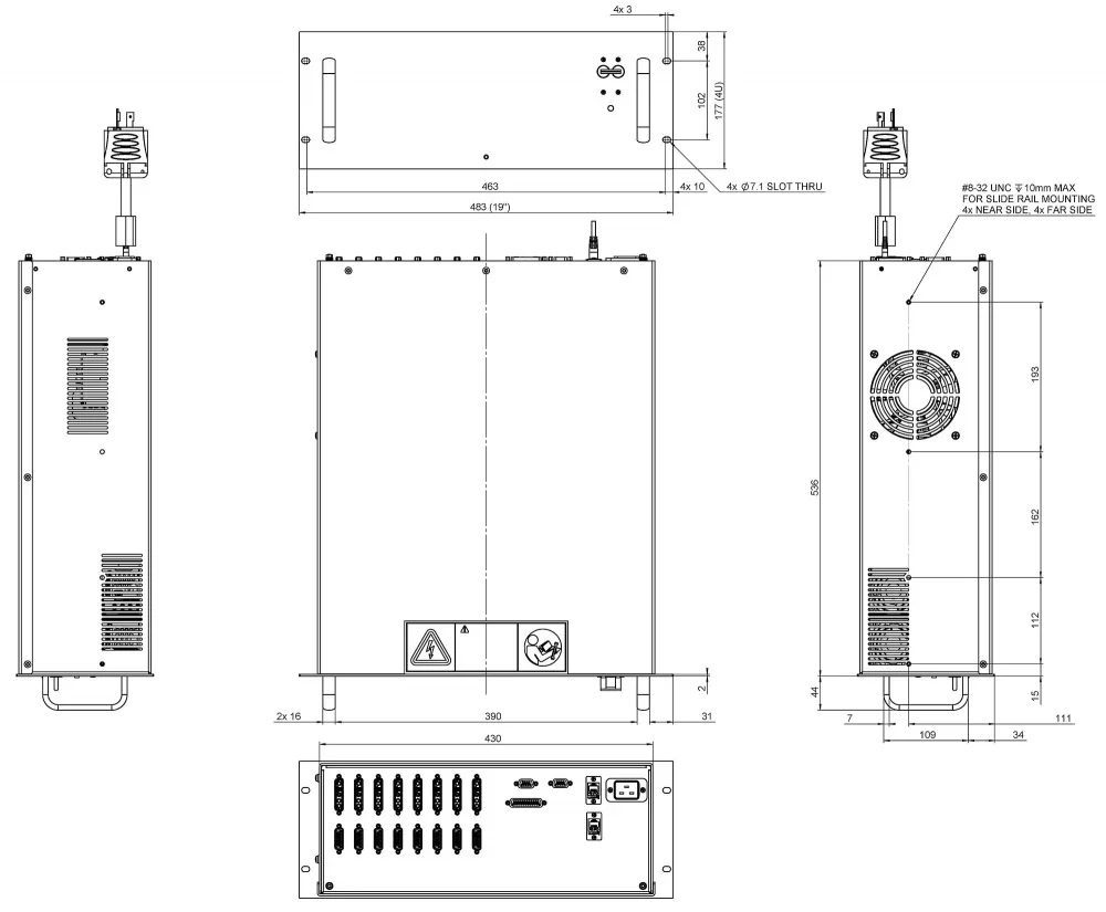 A-82x, dimensions in mm