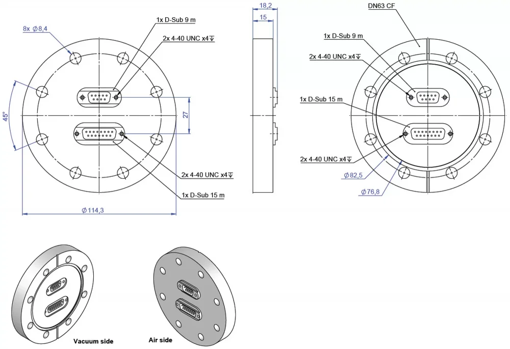 C-815.VFU11, dimensions in mm