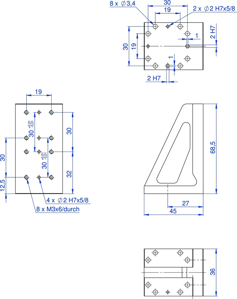 L-505.AP1, dimensions in mm