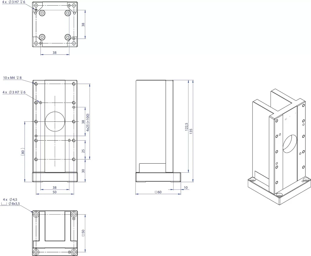 L-836.AP2, dimensions in mm. Note that a comma is used in the drawings instead of a decimal point.
