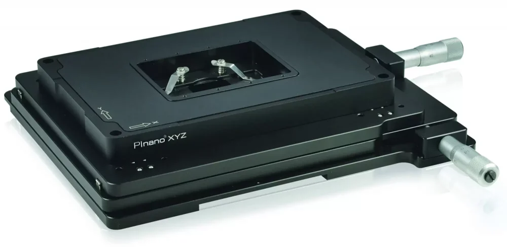 P-545 PInano® piezo positioner on M-545 XY stage