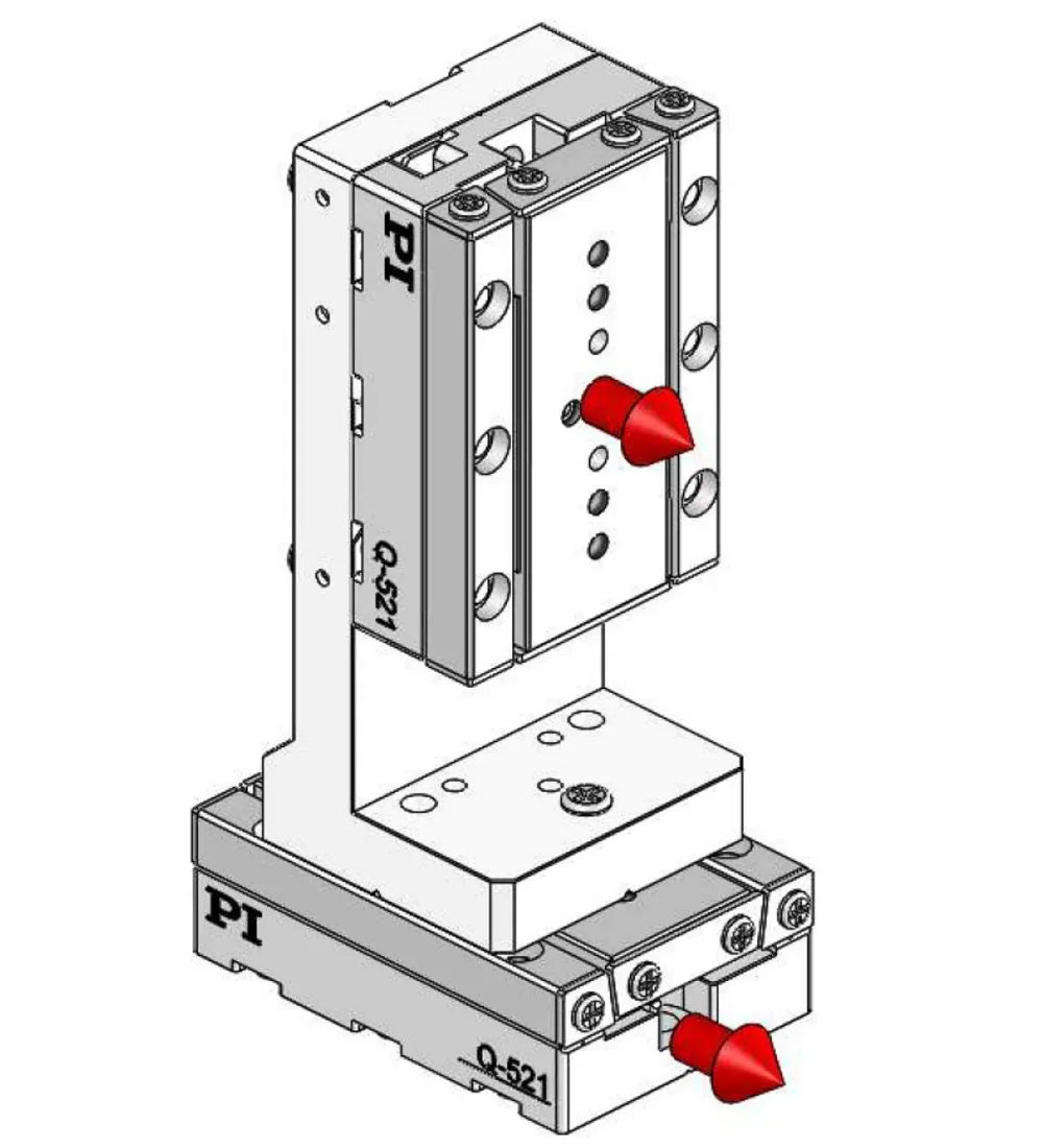 0° orientation of adapter bracket and upper axis to the lower axis