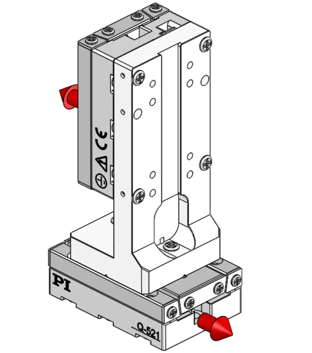 180° orientation of adapter bracket and upper axis to the lower axis
