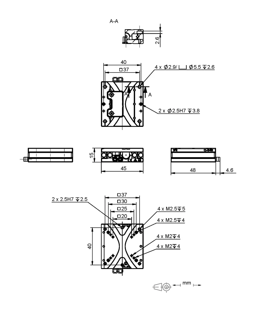 Q-545.140, dimensions in mm